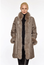 Load image into Gallery viewer, Fur Reversible Lightweight Coat