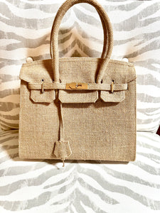Rattan Long Handle Bag