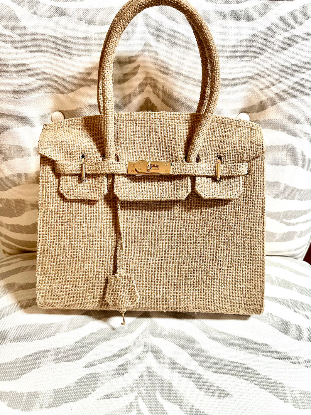 Rattan Long Handle Bag