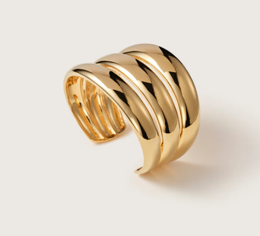 Triple gold cuff