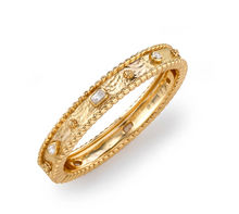 Load image into Gallery viewer, Capucine de Wulf Gem Hinged Bangle - Clear Cubic Zirconia
