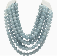 Load image into Gallery viewer, Multi Strand Ice Blue Necklace
