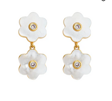 Load image into Gallery viewer, Mother of Pearl Garden Drop Earrings
