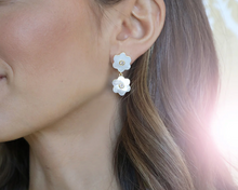 Load image into Gallery viewer, Mother of Pearl Garden Drop Earrings
