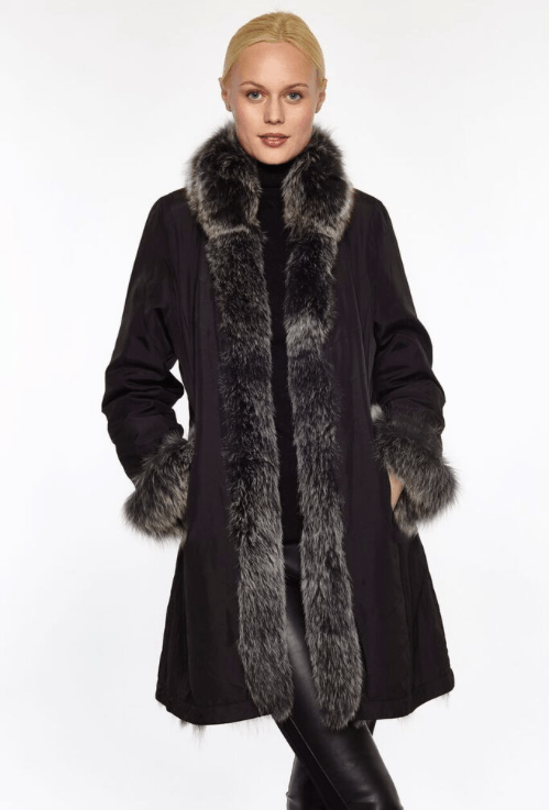 Fur Reversible Lightweight Coat