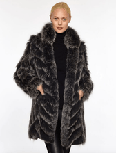 Load image into Gallery viewer, Fur Reversible Lightweight Coat
