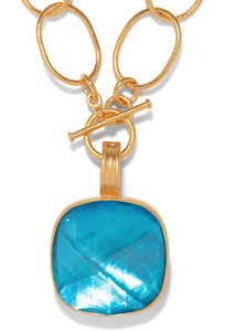 Blue Portofino Pendant Necklace