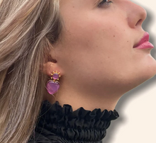 Load image into Gallery viewer, Pink Tourmaline Earrings
